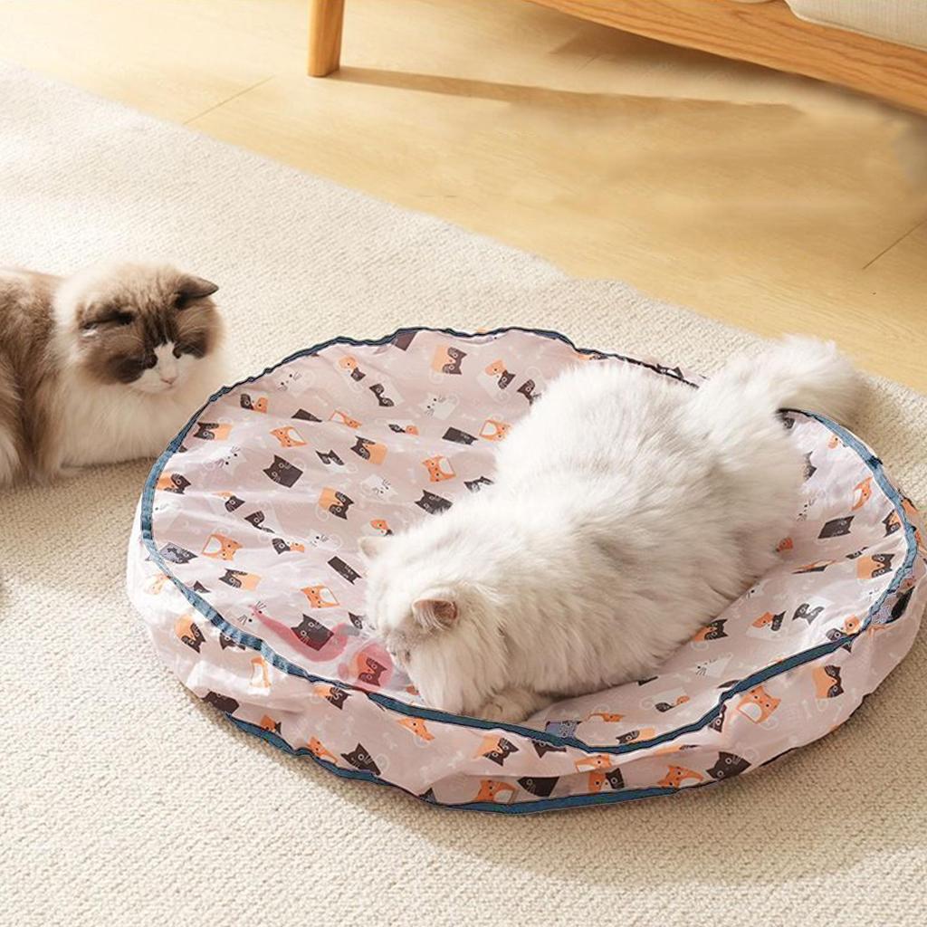 Automatic Cat Toy Indoor Cat Toys For Boredom With Rolling Ball Self-Activity Oxford Rechargeable Automatic Hunting Cover For