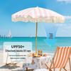 Outdoor Tassel Patio Umbrella: Beach, Scenic, Leisure, Hotel & Villa Sunshade