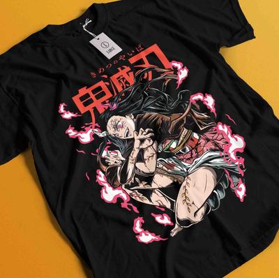 Demon Slayer Tričko Nezuko Tričko Tanjiro Tričko Muzan Doma Tričko Inosuke Zenitsu