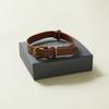 We Original All Leather Collar Brown GOOD MANNERS DOG SERIES - (L) /