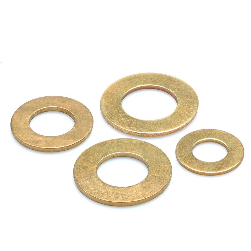 Brass and Copper Round Flat Washers In Sizes M2-M6