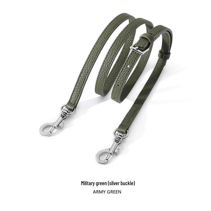 Mahuangshi Echtes Leder Litschi-Muster Taschenriemen A-74 - Dünner, langer Schulterriemen aus Rindsleder für Umhängetaschen, Einzelkauf.