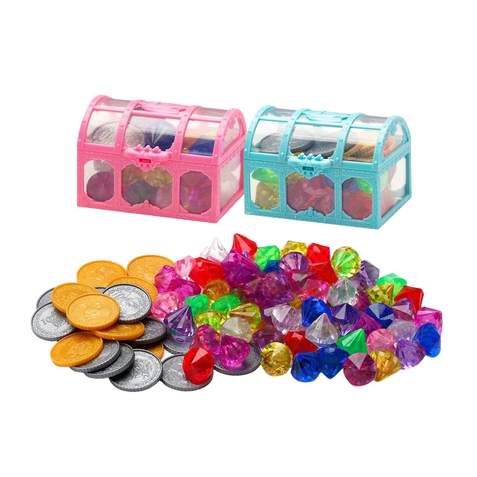

Summer-Appropriate Children s Pool And Diving Pool Toys, Diving Game Treasure Chest Toy Set. One Size