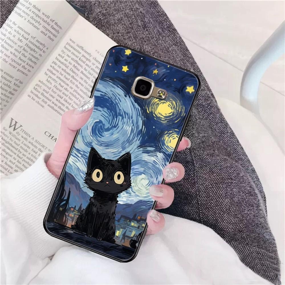 Starry Sky Cat Phone Case For Samsung A 10 11 12 13 20 21 22 30 31 32 40 51 52 53 70 71 72 73 91 13 Shell