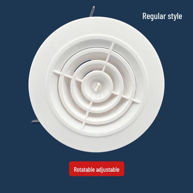 Silent Ceiling-Mounted Air Vent with Soundproof and Low Noise ABS Design