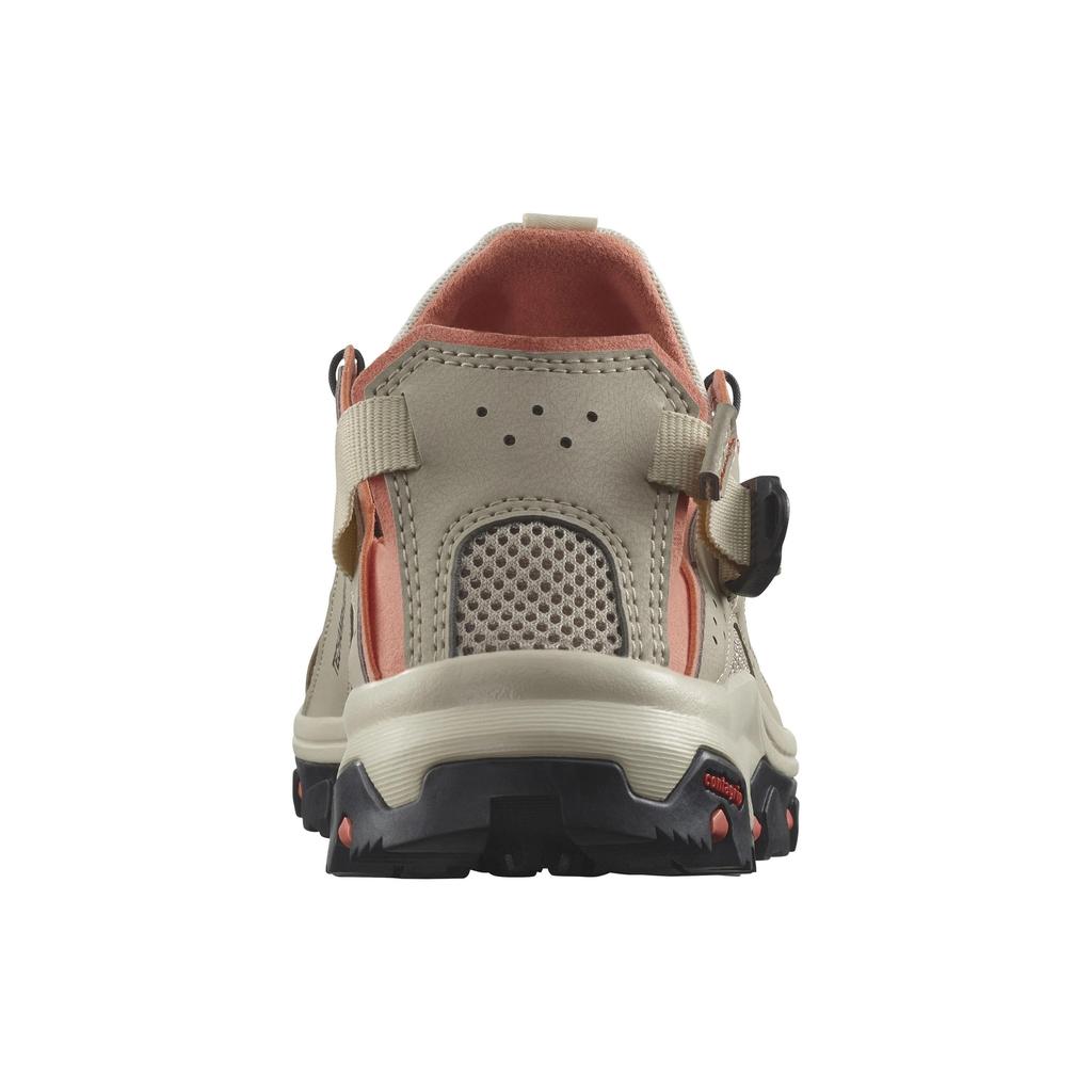 SALOMON Techamphibian 5 White Pepper Living Coral Women Sneakers Tan Bleached-Sand L47432400