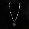 Women's French-style Freshwater Baroque Pearl Necklace Colorful Tourmaline Pendant Niche Fashion Exquisite Electroplated Sweater