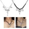 Schmetterling Anhänger Halskette Hals Schmuck Hohl Stern Choker Legierungsmaterial Party Schmuck Geschenk für Teenager Frauen Freundinnen