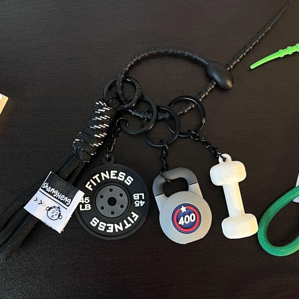Water Cups Barbell Plates Keychain Detachable Fitness Series Pendant  Bodybuilder