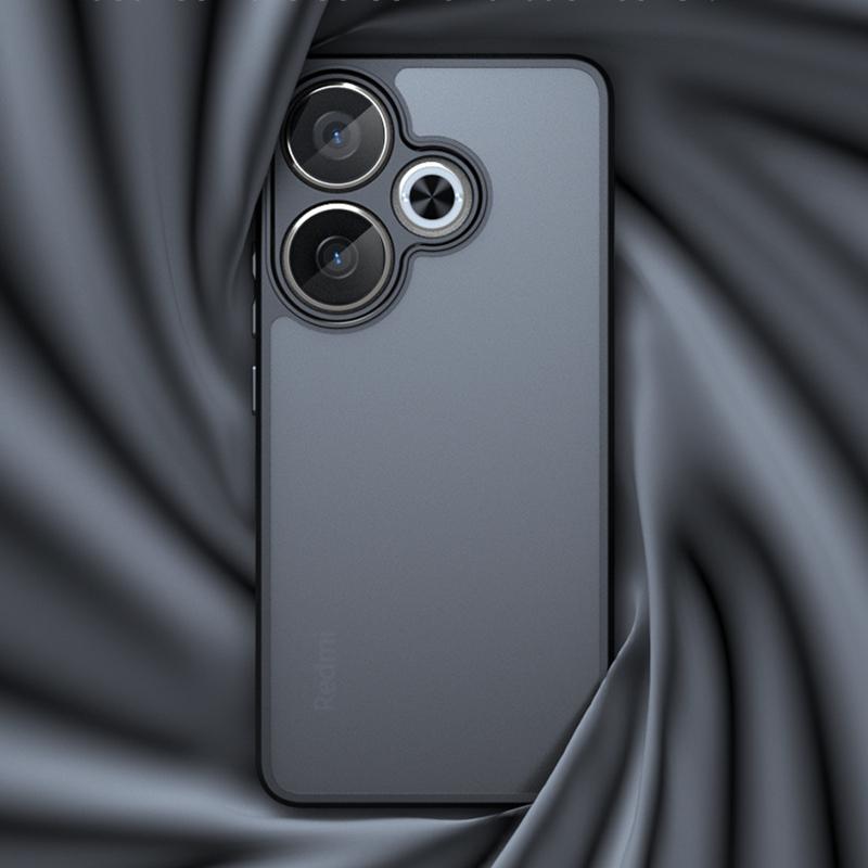 For Poco F6 Case Cover Xiaomi Poco F6 Capa New Shockproof Phone Back Bumper Matte Frosted Black Transparent Fundas Poco F6 F 6