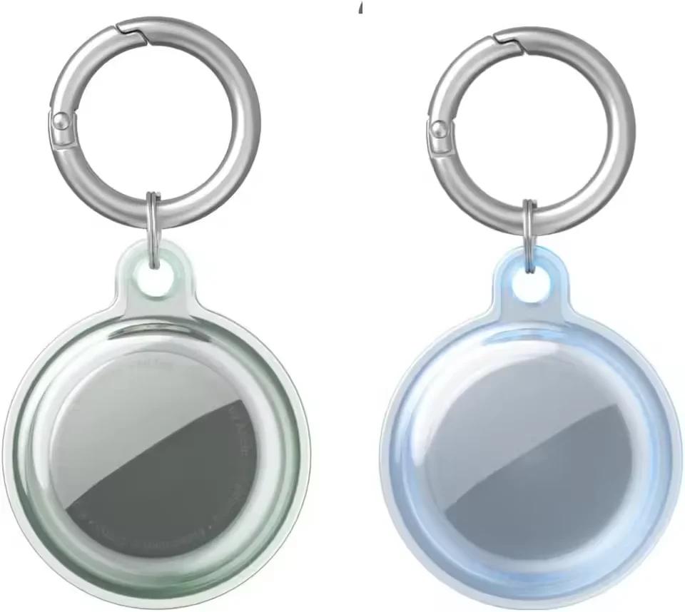 4/2/1 Pack AirTag Schlüsselanhänger Wasserdichte AirTag Halterung Hülle Kompatibel mit Apple AirTag Hülle für Hund Katze Halsband Tracker Schlüsselring