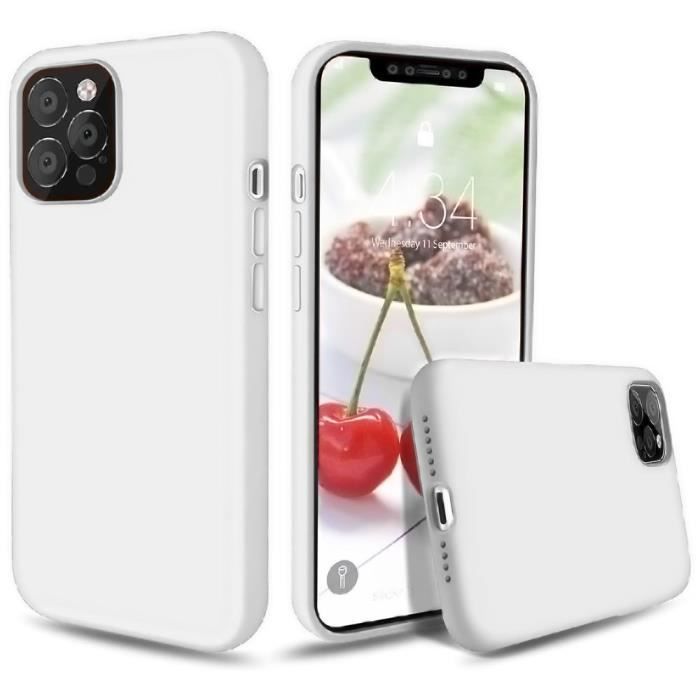 Coque pour iPhone 12 Mini - Premium - TPU - Antichoc - Anti-dérapante - Blanc