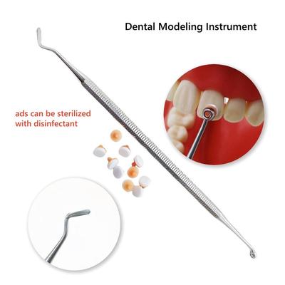 Dental Composite Resin Modeling Instrument Filling Spatula Mixing Handle Foam Pads L/S Assortment Kit Tool Sculpt Pads
