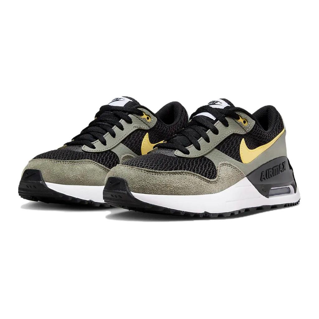 Nike Air Max SYSTM Big Kids Lifestyle Sneakers Black Dark Stucco Saturn Gold DQ0284-007