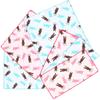 Cluster Half Square Set of 6 In Cotton Gauze Handkerchiefs with a Pop Horse Print & Handkerchiefs, [Made Japan] 100% [UMA Set]