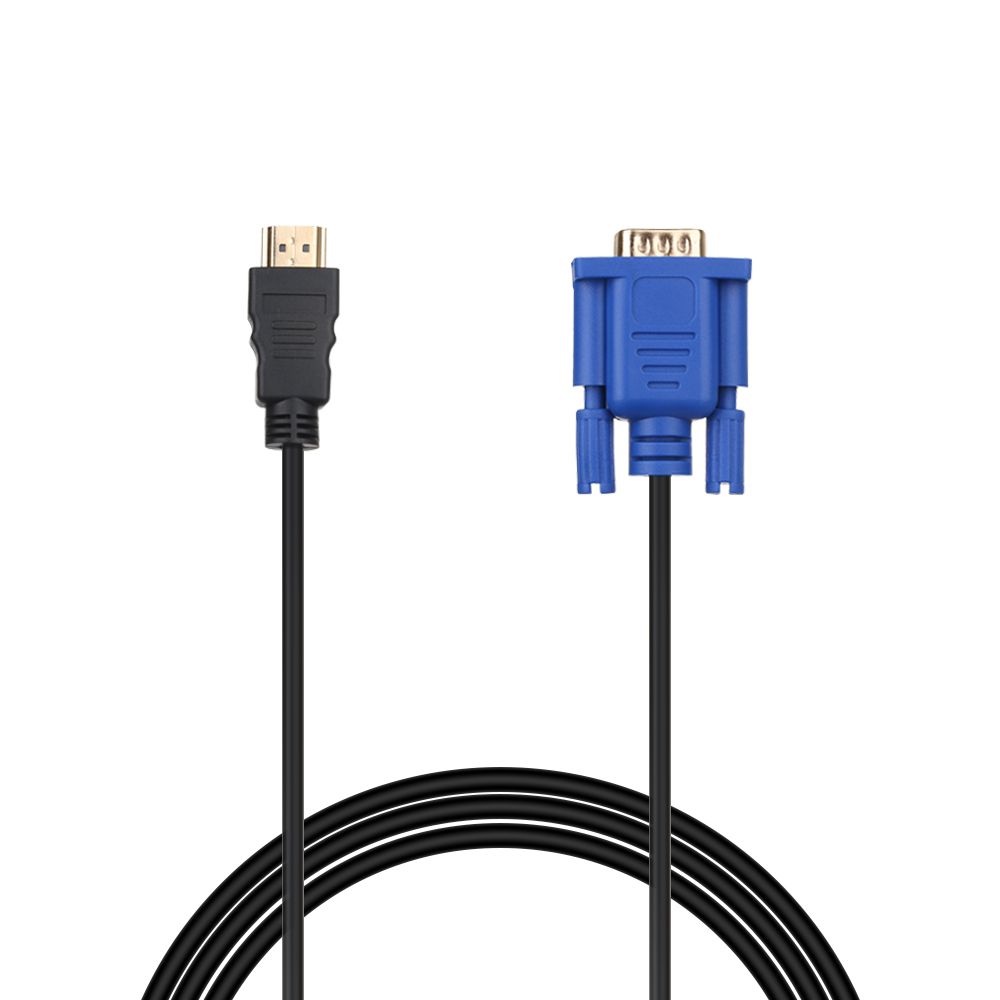 

1-5m Top Quality 1080P Digital Male to Male Display Output AV Adapter Cord HDMI-Compatible To VGA Converter For PC HDTV 1m