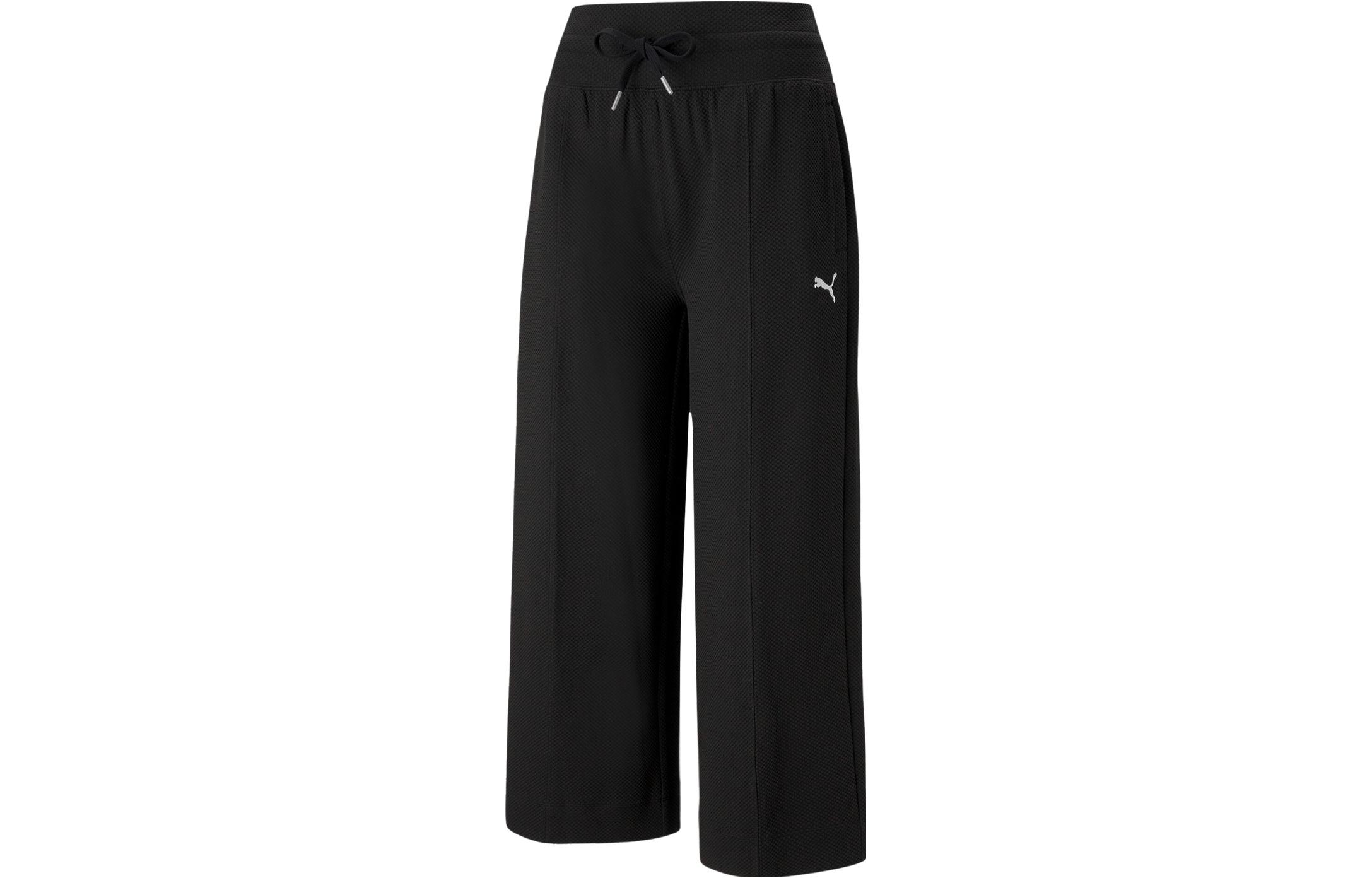 PUMA Casual Pants Women s Black Moderate Straight Fit Pants 676656-01 S