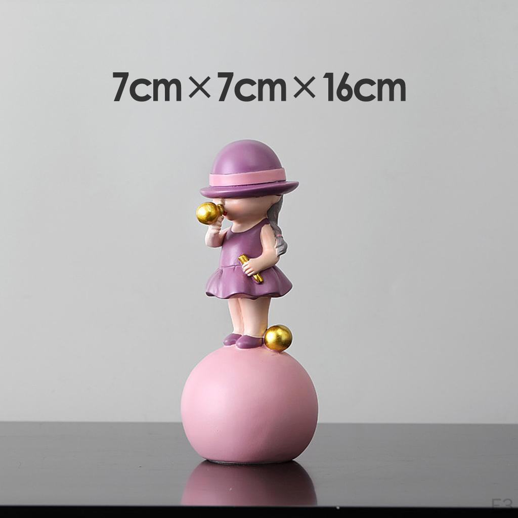 Chic Cartoon Figurine Sculpture Ornament Miniature Statue Bookshelf Crafts