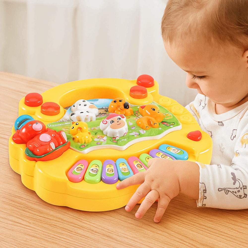 Plastic Kids Piano Keyboard Toy Lights Sounds Kids Electronic Piano Toy  Children Preschool