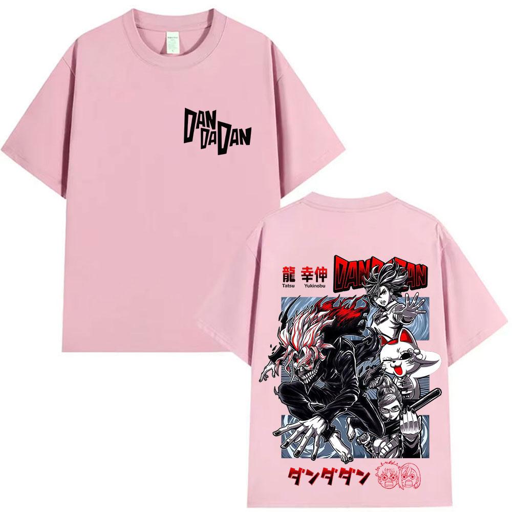 New Japanese Anime Dandadan Print Tshirt Mens Clothing Retro Oversized Cotton Tshirts Fashion High Quality ONeck T Shirts Y2K