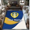 Leeds United Printed Crystal Velvet Rug Non‑Slip Crystal Velvet Carpet For Sofa Bedroom Indoor Home Decoration
