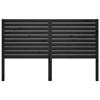 VidaXL Headboard Black 156x4x100 Cm Solid Pine Wood 819029