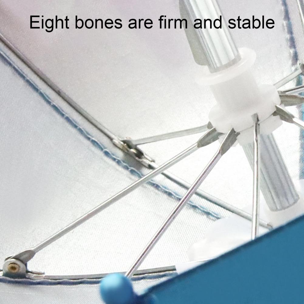 1Set Mobile Phone Holder Locomotive Umbrella Waterproof Portable Mini Parasol Alloy Sun Shade Bicycle Umbrella