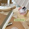 Stainless Steel Curved-End Nail Jewelry Scoop Shovel Nail Beads Glitter Powder Picking Up Container Double Headed Shovel