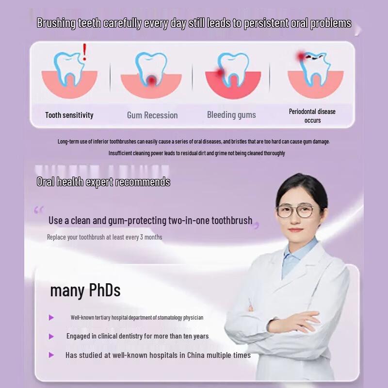 Shuke Cloud Puff Soft Bristle Toothbrush