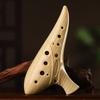 12 Hole Ceramic Ocarina Musical Device Smooth Surfaces Texture Balanced Tone Output for Aspiring Musicians and Collectors
