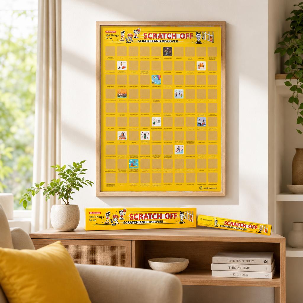Scratch Off 100 Things - Plakat Lista Rzeczy Do Zrobienia Zdrapka A2