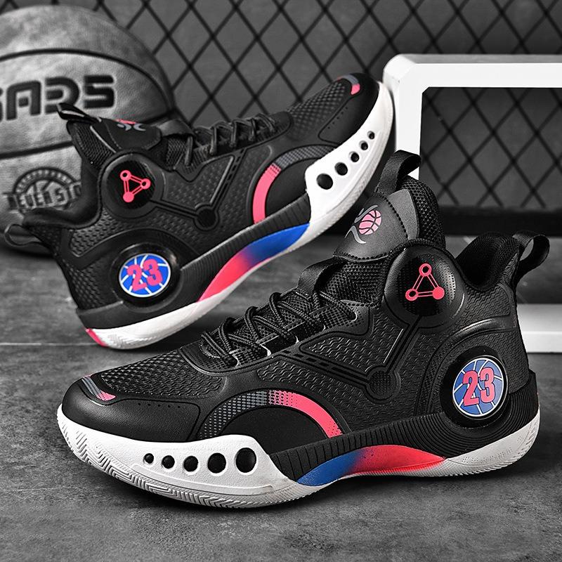 New Basketball Shoes, Male and Young Students Sneakers, Non-slip and Wear-resistant Sports and Leisure Running Shoes