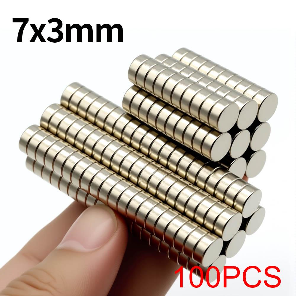 7x3mm Super Strong Neodymium Magnet N35 NdfeB Permanent Magnetic Imanes Round Powerful Magnets Refrigerator Magnet