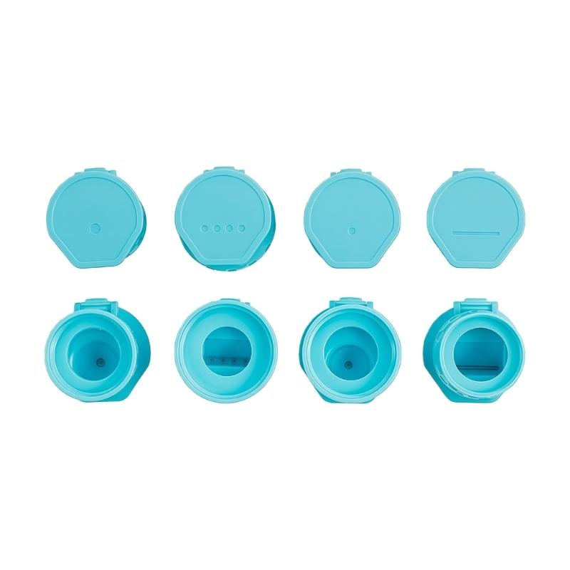 4pcs Squeeze Bottle Cap Condiment Dispenser Flipped Top Lid For Controlled Dressing Flows And Waste Reduction In Cooking