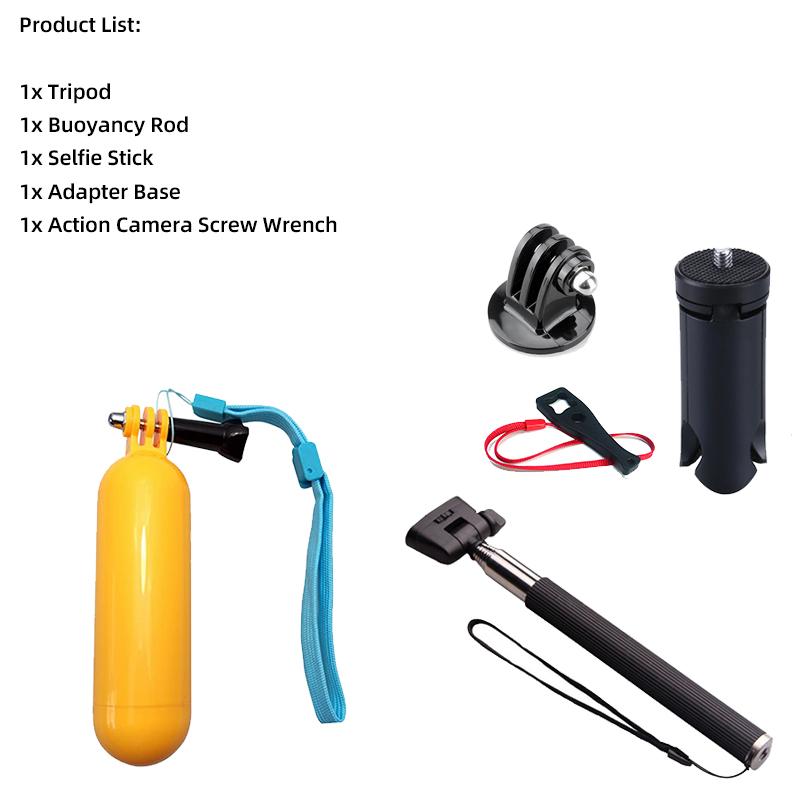For SJCAM SJ4000 Frame Tripod Selfie Stick Buoyancy Stick Suit For SJCAM SJ4000 SJ4000 WIFI SJCAM SJ4000AIR Action Camera