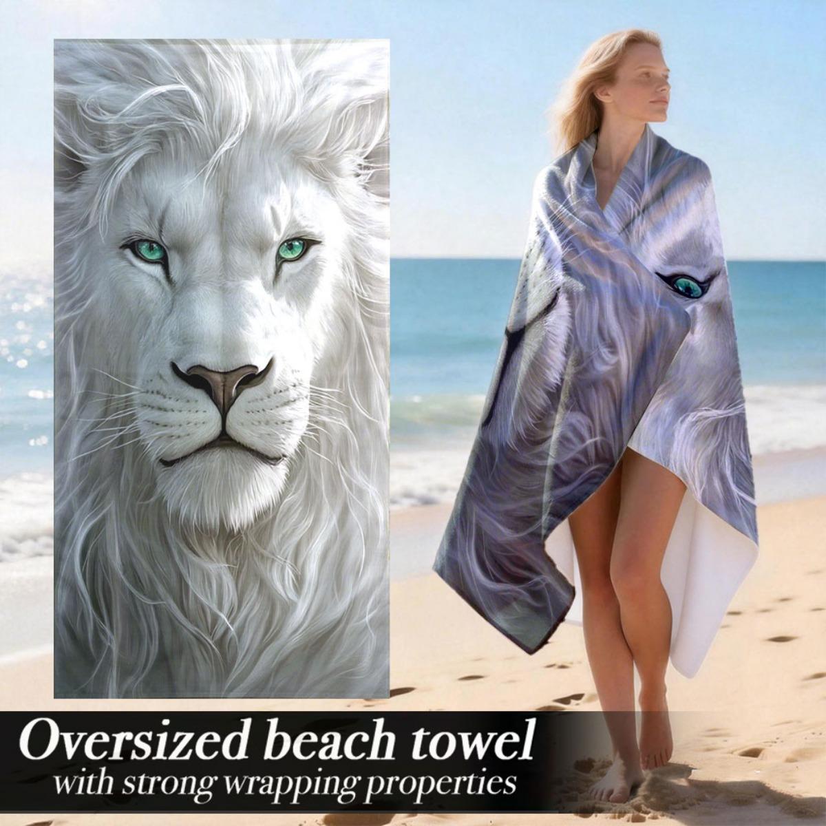 

Luxury Oversized Beach Towel | Soft Lightweight Microfiber With Strong Wrapping Properties | Perfect For Travel, Beach Use | Sui W40*H60(CM)