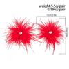 Long Feather Drop Earrings Eye Catching Decoration Ear Jewelry Suitable For Parties Concerts And Festive Celebrations