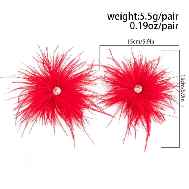 Long Feather Drop Earrings Eye Catching Decoration Ear Jewelry Suitable For Parties Concerts And Festive Celebrations