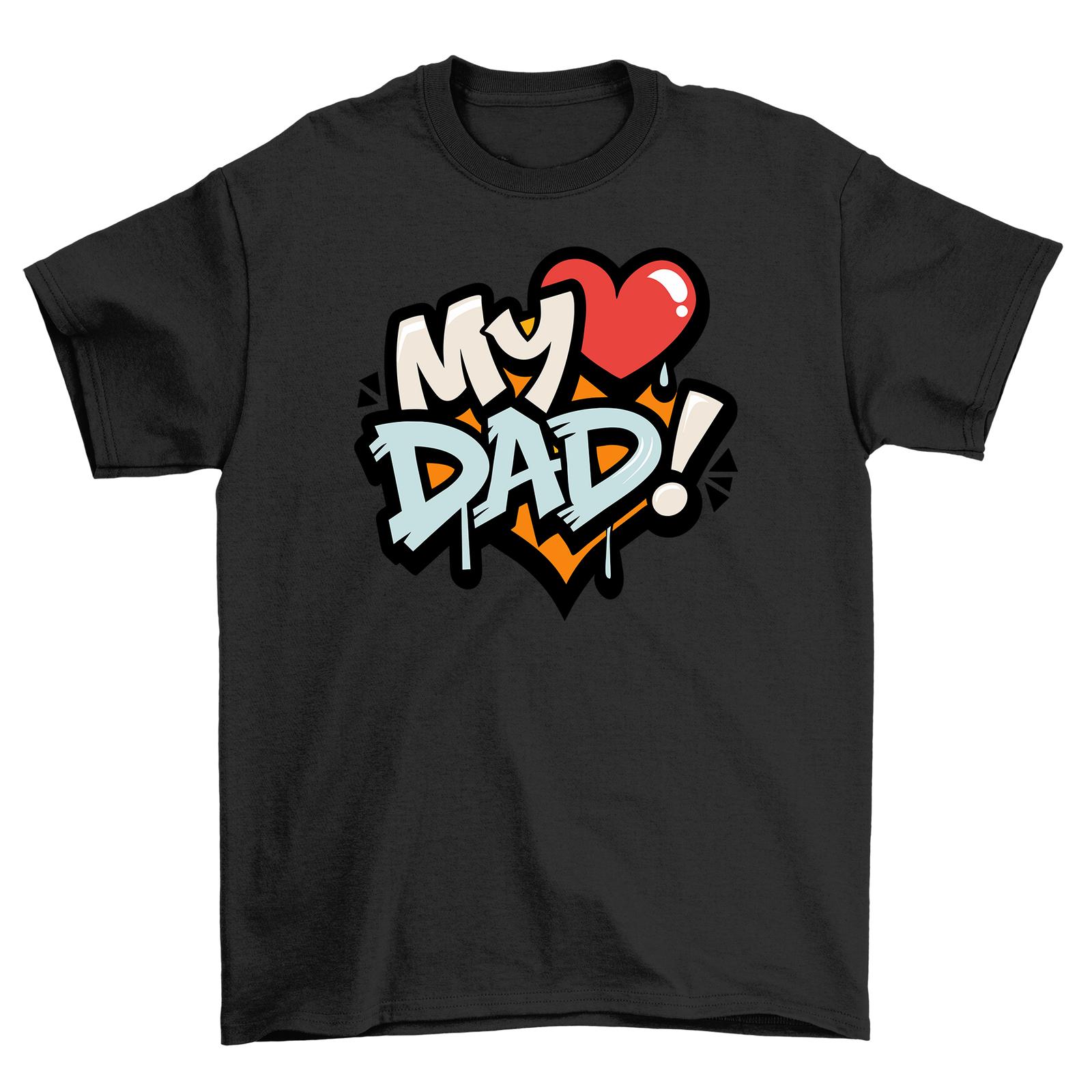 My Heart Dad Father s Day T-Shirt Mens Womens Tees Top - Heartfelt and Hilarious! 100% Cotton, Unis M