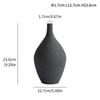 Simple Ceramic Vase Decoration Narrow Mouth Flower Pot Living Room Interior Office Desktop Gift