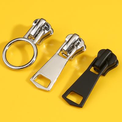 Galvanisierte Reißverschlusskopf-Zubehörteile Kleidung Jacke Reißverschluss-Sperrkopf Universal Daunenjacke Harzreißverschluss Metallschieber Ersatz