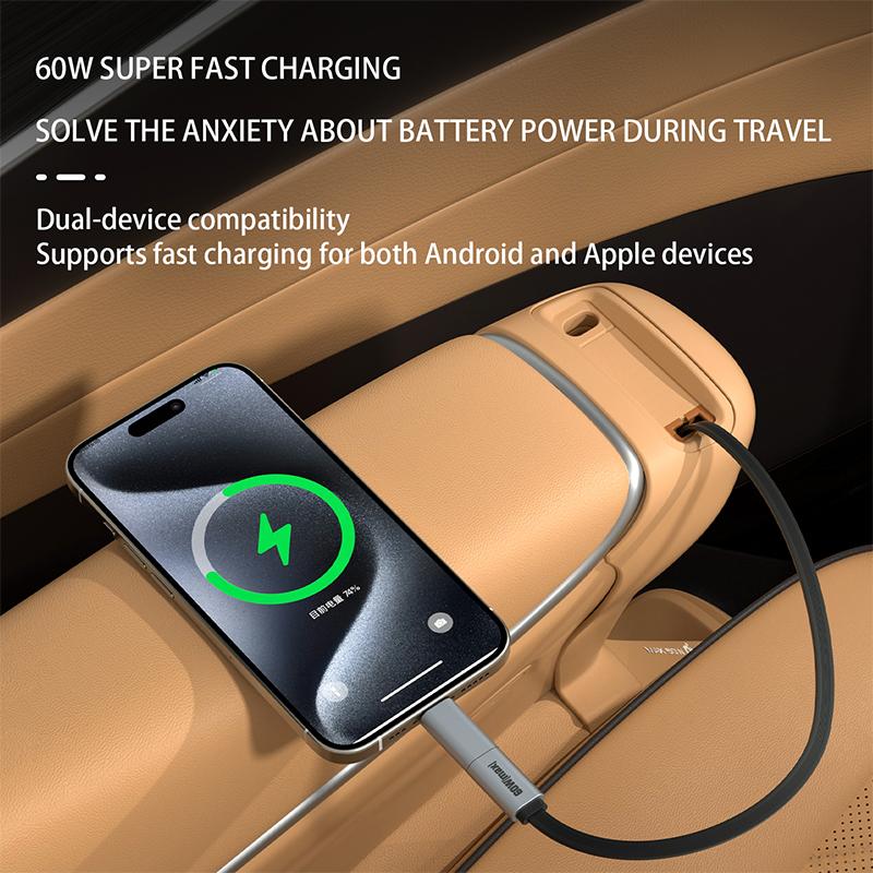 For DENZA D9 2025 2025 Fast Charging Docking Station Storage of the Charging Cable for the Second-row Seats Interior Accessories