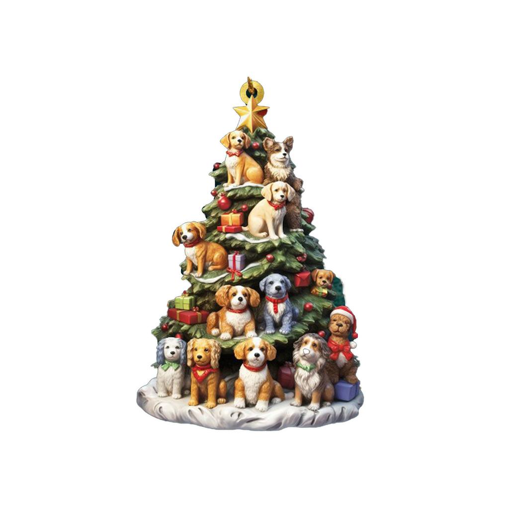 2D Acryl Flachdruck Bücher Anhänger Heim Baum Fenster Hängende Deko Geschenk für Buchliebhaber Kreatives Buch Weihnachtsbaumschmuck