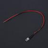 10 Stück 12V 5mm LED Leuchtdiode Verdrahtet Mehrfarbiges LED Lichtkabel 20cm 0.06W(Weiß)