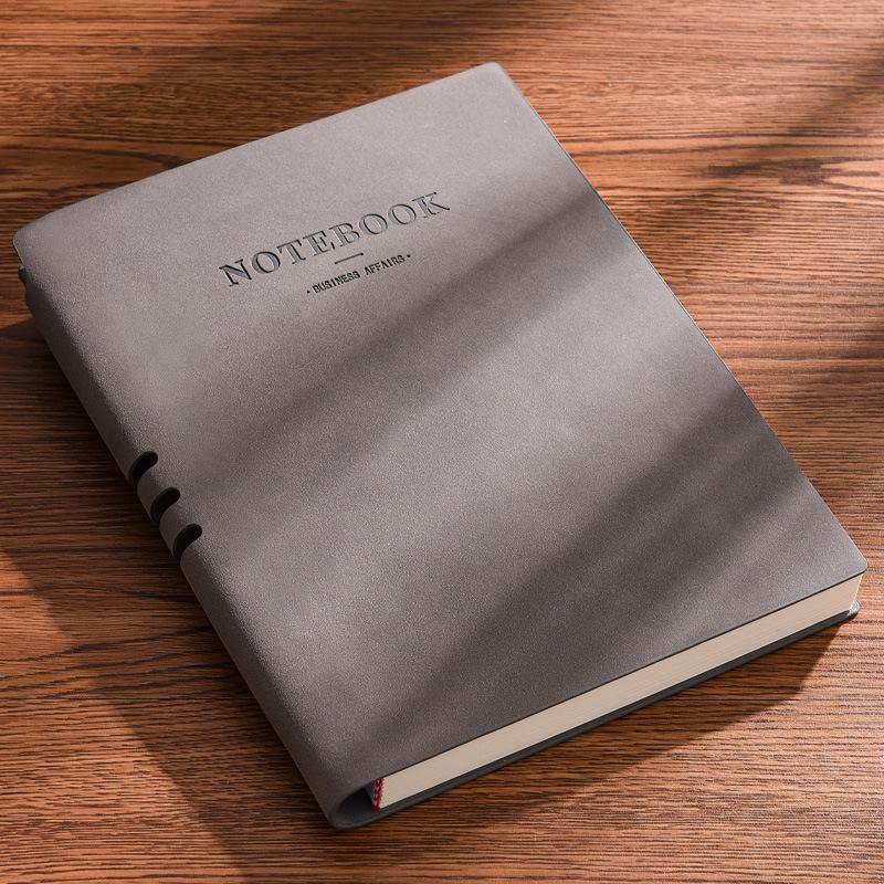 A5 Sheepskin Leather Notebook: Customizable Business Notebook with High-Quality Insert, Logo Printing Available