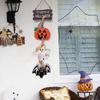 Halloween front door hanging pumpkin witch ghost flag logo Halloween home haunted house door decoration scene arrangement