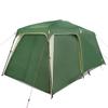5 Person Camping Tent with Awning Green Waterproof