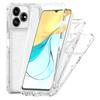 For ZTE Axon 50 Lite Case Precise Cutouts Acrylic TPU Clear Phone Cover with Laser-printed Film