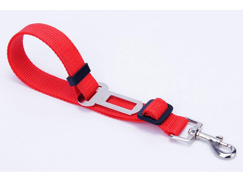 

Spot Retractable Pet Car Seat Belt and Leash for Dogs красный