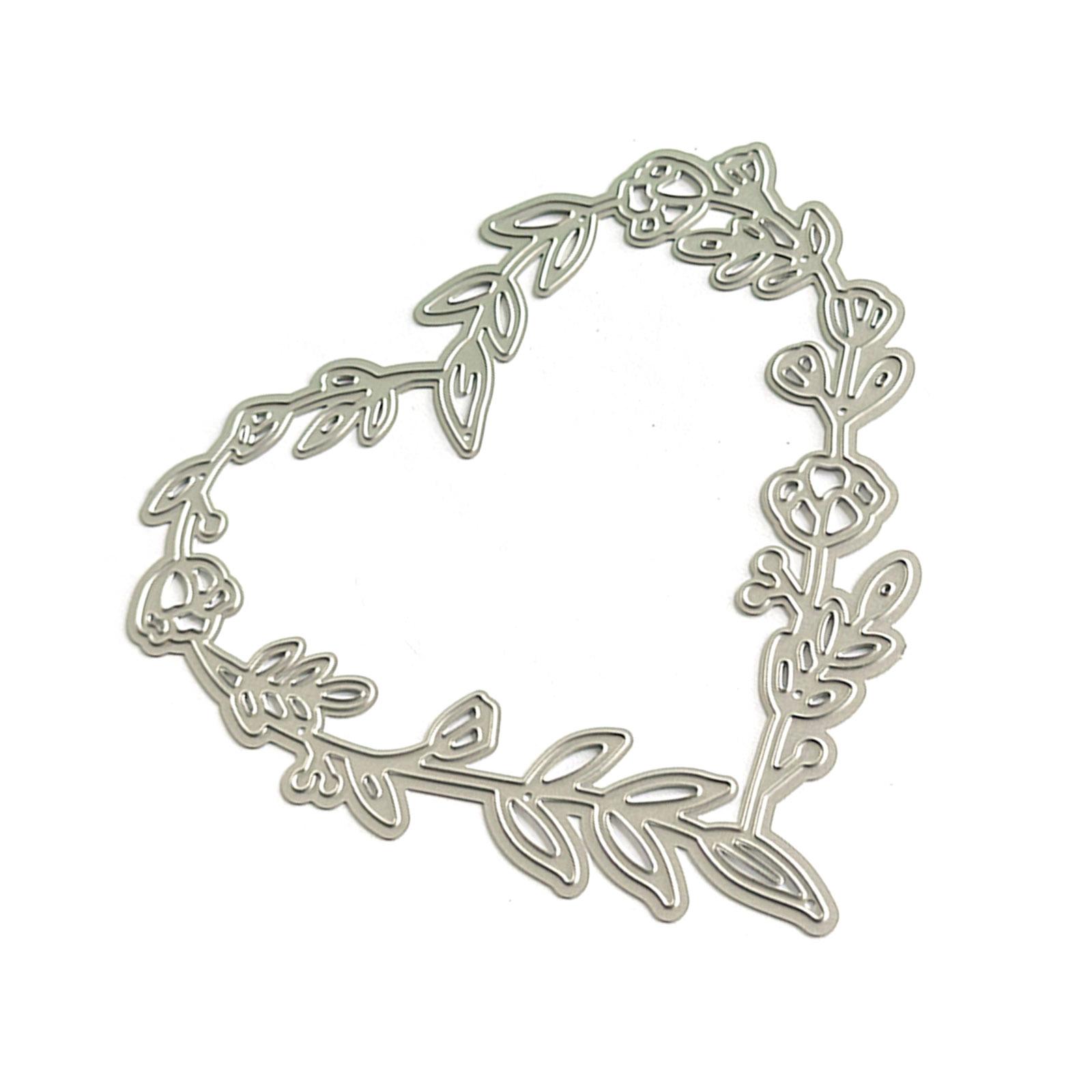 

Лиственный венок, вырубные штампы для изготовления открыток, скрапбукинга, шаблоны для вырубки из углеродистой стали, декоративный штамп для тиснения бумаги